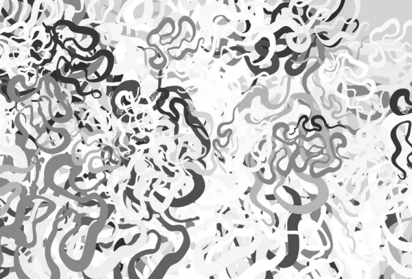 Hellgrauer Vektorhintergrund Mit Linien Moderne Gradient Abstrakte Illustration Mit Bandy — Stockvektor