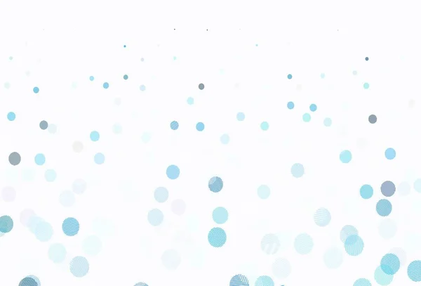 Ljusblå Gul Vektor Mönster Med Sfärer Abstrakt Illustration Med Färgade — Stock vektor