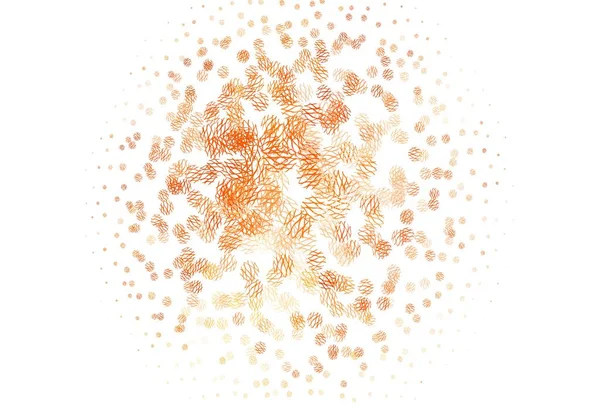 Mise Page Vectorielle Orange Clair Avec Des Formes Circulaires Cercles — Image vectorielle