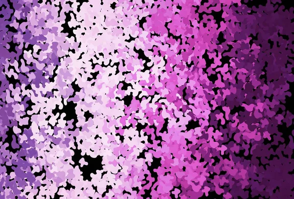 Dark Purple Textura Vetorial Rosa Com Formas Abstratas Formas Caóticas — Vetor de Stock