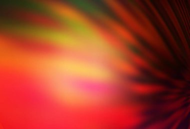 Koyu kırmızı, sarı vektör bulanık desen. Gradyan tasarımlı, soyut, ışıltılı çizimler. Marka kitabınız için yeni biçim tasarımı.