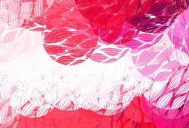 Açık pembe, kaotik şekilli kırmızı vektör şablonu. Soyut gradyan şekilli basit renkli çizimler. Kartvizitiniz için modern tasarım.