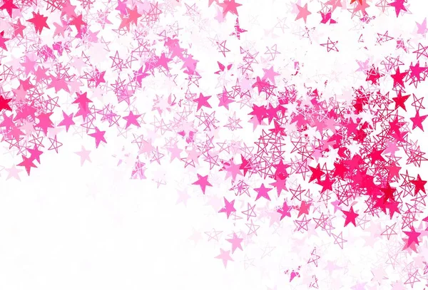 Rouge Clair Fond Vectoriel Jaune Avec Des Étoiles Colorées Illustration — Image vectorielle