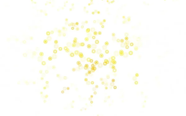 Světle Červená Žlutý Vektorový Vzorec Kuličkami Ilustrace Množinou Zářících Barevných — Stockový vektor
