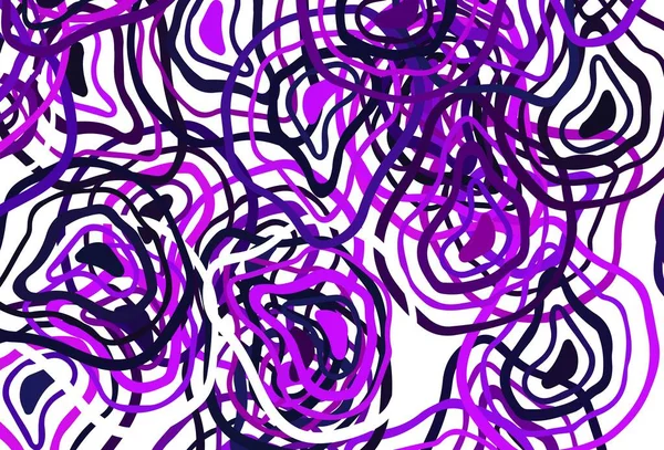 Светло Фиолетовая Векторная Компоновка Мокрыми Линиями Образец Красочными Линиями Формами — стоковый вектор