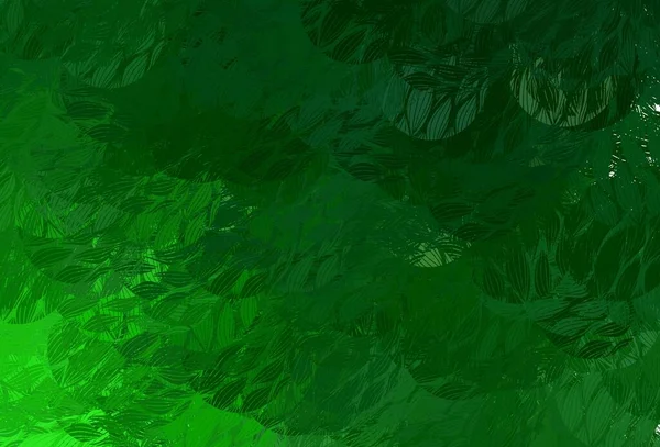 Hellgrüne Vektorkulisse Mit Memphis Formen Einfache Farbenfrohe Illustration Mit Abstrakten — Stockvektor