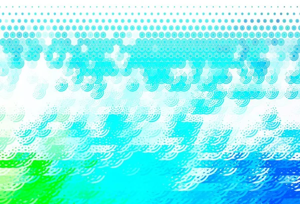 Modèle Vectoriel Bleu Clair Vert Avec Des Cercles Des Lignes — Image vectorielle