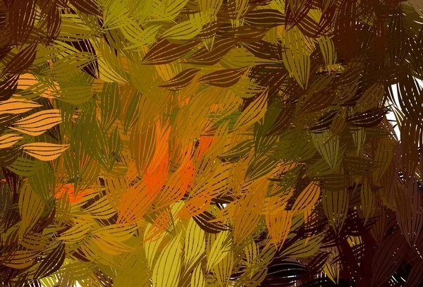 Dunkelroter Gelber Vektorhintergrund Mit Memphis Formen Einfache Farbenfrohe Illustration Mit — Stockvektor