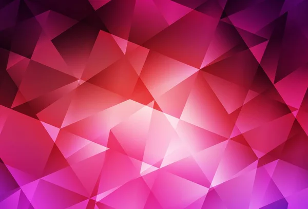 Modèle Triangles Gradient Vectoriel Rose Clair Jaune Illustration Polygonale Lumineuse — Image vectorielle