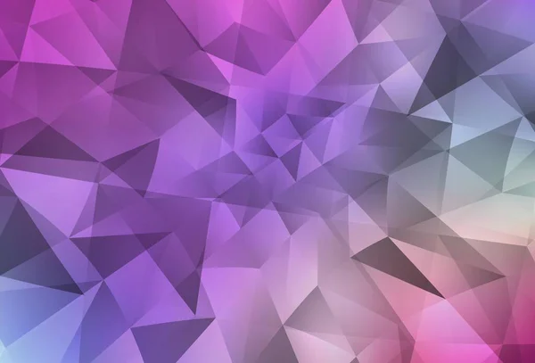 Licht Multicolor Vektor Low Poly Hintergrund Bunte Illustration Polygonalen Stil — Stockvektor