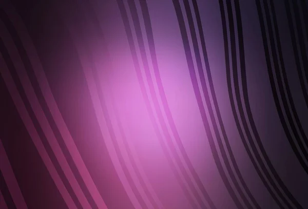 Patrón Vectorial Rosa Oscuro Con Líneas Dobladas Ilustración Abstracta Brillante — Vector de stock