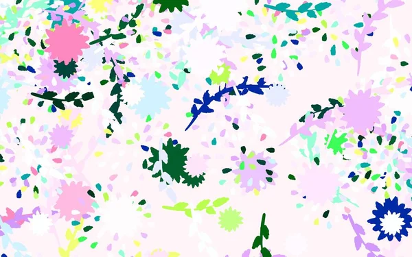 Ελαφρύ Πολύχρωμο Διάνυσμα Κομψή Ταπετσαρία Λουλούδια Μια Κομψή Φωτεινή Απεικόνιση — Διανυσματικό Αρχείο