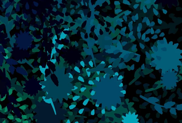 Açık mavi, soyut şekilli kırmızı vektör arkaplan. Rastgele şekillerle soyut tarzda dekoratif tasarım. Kartvizitiniz için modern tasarım.