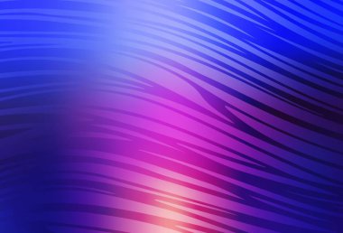 Açık mavi, kıvrık çizgileri olan kırmızı vektör dokusu. Basit çizgilerle renkli gradyan çizimi. Tasarımınız için desen.