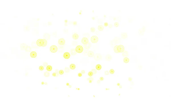 浅绿色 带圆盘的黄色矢量纹理 用模糊的雨滴闪烁着抽象的图解 招贴画设计 网站横幅设计 — 图库矢量图片