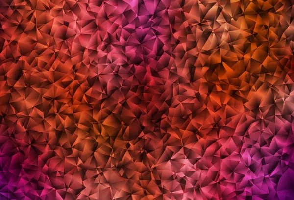 Fond Mosaïque Triangle Vectoriel Rouge Foncé Illustration Abstraite Colorée Avec — Image vectorielle