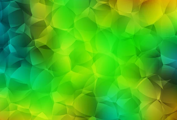 Lichtgroene Gele Vectorachtergrond Met Memphis Vormen Kleurrijke Chaotische Vormen Met — Stockvector