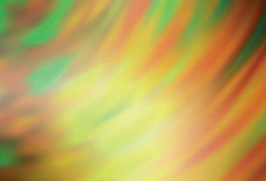 Açık yeşil, kırmızı vektör parlak soyut düzen. Görüntü tarzında tamamen yeni bir renkli çizim. İşiniz için en iyi bulanık tasarım..