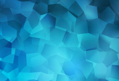 Kaotik şekilli açık mavi vektör şablonu. Renkli rastgele şekillerle modern soyut illüstrasyon. İşiniz için en iyi akıllı tasarım.