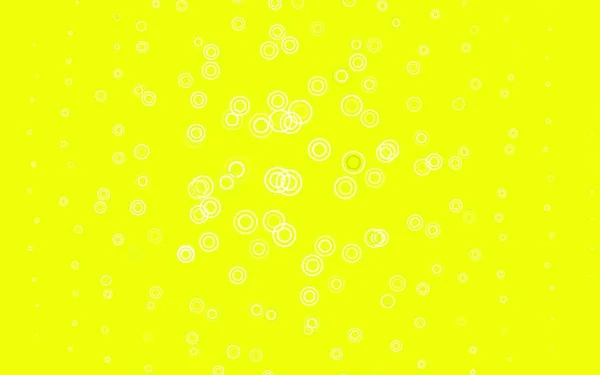 浅绿色 黄色矢量背景点 用自然风格的彩色气泡作摘要说明 您的品牌书的新模板 — 图库矢量图片