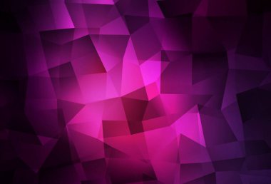 Koyu pembe vektör çokgen arkaplan. Origami stilinde gradyan ile yaratıcı geometrik illüstrasyon. Bir markanın arkaplanı için desen.