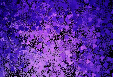 Koyu mor, soyut şekilli pembe vektör arkaplan. Rastgele şekillerle soyut tarzda dekoratif tasarım. Bir cep telefonu için arka plan.