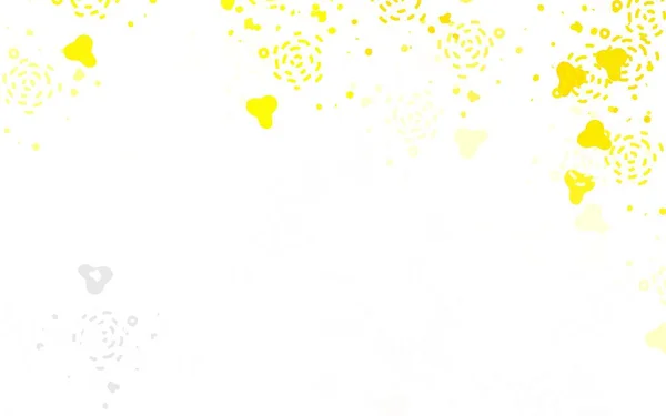 Patrón Vectorial Amarillo Claro Con Formas Aleatorias Ilustración Abstracta Moderna — Vector de stock