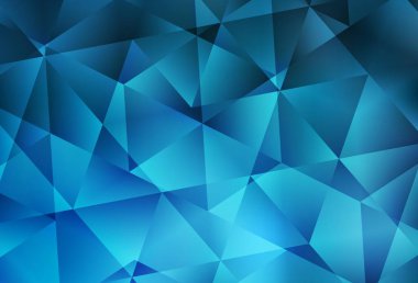 Hafif BLUE vektör düşük poli düzeni. Çokgen biçiminde, gradyan ile renkli çizimler. Marka kitabınız için yeni şablon.