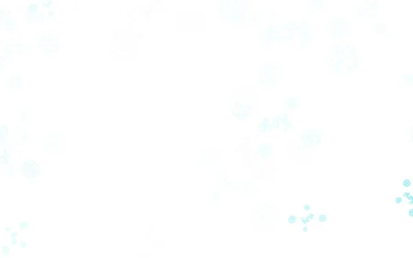 Ljusrosa Blå Vektor Abstrakt Mönster Med Blommor Rosor Kreativ Illustration — Stock vektor