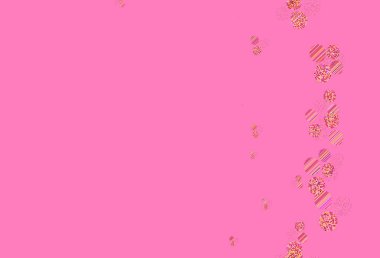 Noktalı ışık çok renkli vektör arkaplanı. Parlak renkli soyut çemberlerin olduğu bir resim. Duvar kağıtlarının dokusu için desen.