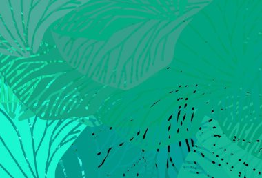 Rastgele şekilli açık yeşil vektör deseni. Modern tarzda değişen renkli kaotik formlar. Web siteniz için basit tasarım.