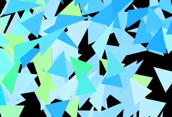 Mörkblå Grön Vektor Bakgrund Med Polygonal Stil Dekorativ Design Abstrakt — Stock vektor