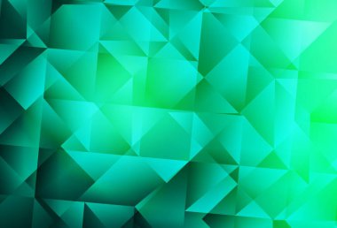 Açık yeşil vektör soyut mozaik desen. Çokgen şekilli bir örnek. Bir markanın arkaplanı için desen.