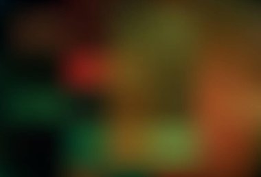 Koyu yeşil, sarı vektör bulanık arkaplan. Yaratıcı illüstrasyon, yarım tonlu ve eğimli. Çalışmalarınız için akıllı tasarım.