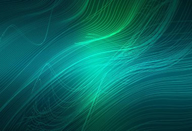 Açık mavi, yeşil vektör soyut bulanık yerleşim. Görüntü stili ve gradyanı olan yeni renkli çizimler. İş tasarımınız için yeni biçim.