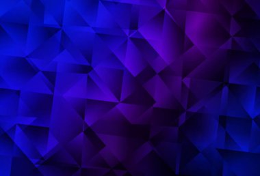 Koyu pembe, mavi vektör üçgen mozaik şablon. Yarım ton şeklinde, üçgenli yaratıcı illüstrasyon. Pankartın için tamamen yeni bir şablon.