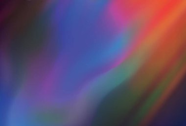 Açık mavi, kırmızı vektör bulanık desen. Görüntü stili ve gradyanı olan yeni renkli çizimler. Marka kitabı için zarif bir arkaplan.