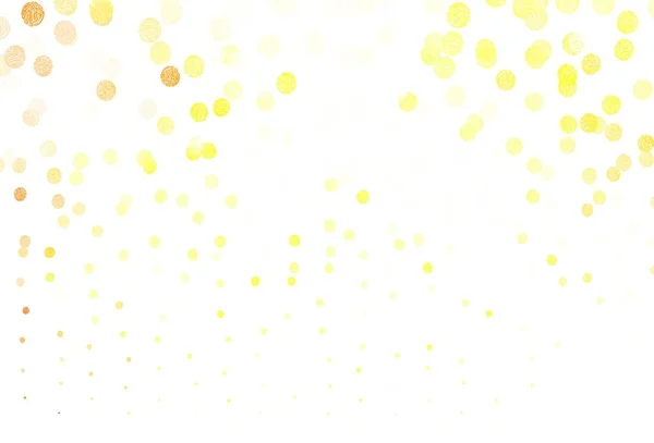 Rouge Clair Fond Vectoriel Jaune Avec Bulles Design Décoratif Flou — Image vectorielle