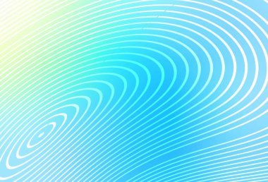 Açık mavi, eğri çizgileri olan yeşil vektör şablonu. Soyut ve gradyan renkte renkli çizimler. Markan için yeni kompozisyon.