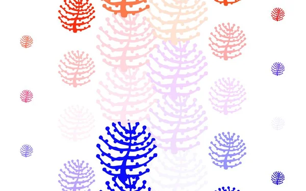 Licht Paarse Vector Abstracte Achtergrond Met Takken Bomen Gloednieuwe Gekleurde — Stockvector