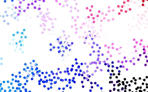 Hellblauer Roter Vektorhintergrund Mit Daten Künstlicher Intelligenz Abstrakte Illustration Mit — Stockvektor