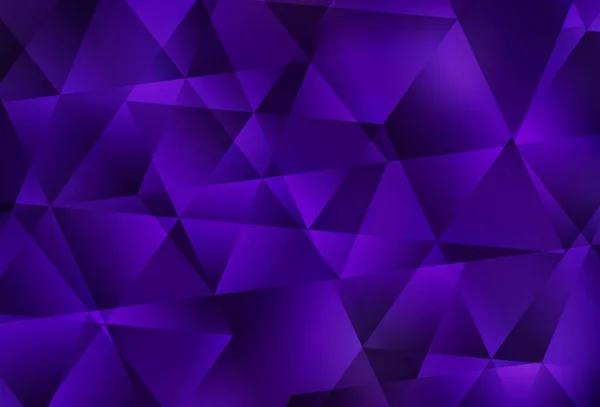 Dark Purple Vector Patrón Mosaico Abstracto Ilustración Abstracta Poligonal Con — Archivo Imágenes Vectoriales