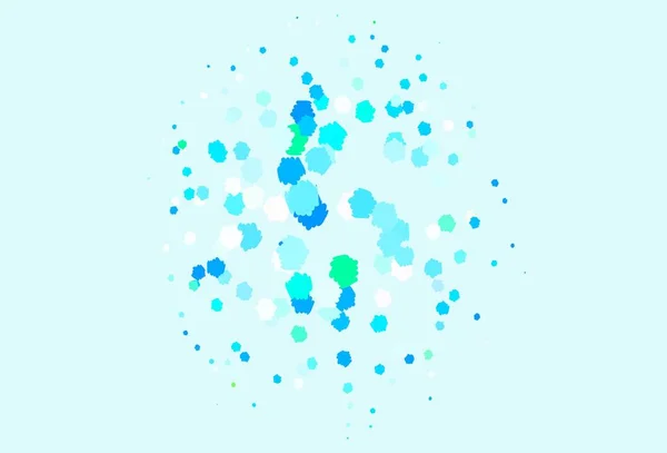 Bleu Clair Motif Vectoriel Vert Avec Des Formes Aléatoires Formes — Image vectorielle