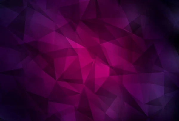 Dunkelrosa Vektorpolygon Abstraktes Layout Polygonale Abstrakte Illustration Mit Farbverlauf Komplett — Stockvektor