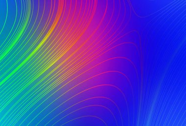 Açık mavi, kırmızı vektör parlak soyut düzen. Renkli soyut çizimler ve gradyan. İşiniz için yepyeni bir tasarım..