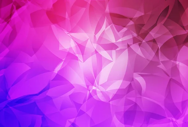 Světle Fialové Růžové Vektorové Polygonové Abstraktní Pozadí Geometrická Ilustrace Stylu — Stockový vektor