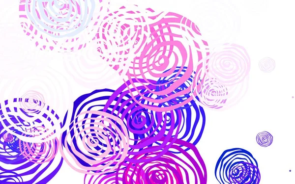 Açık pembe, kırmızı vektör karalama desenli güller. Parlak renkli resimli çiçekler. İşiniz için yeni tasarım.