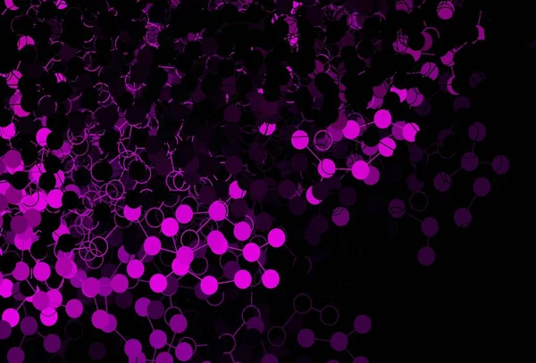 Modèle Vectoriel Violet Foncé Avec Sphères Belle Illustration Colorée Avec — Image vectorielle