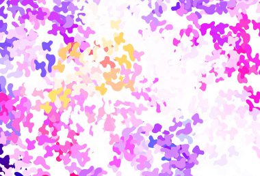 Açık mavi, soyut şekilli kırmızı vektör dokusu. Soyut gradyan şekilli basit renkli çizimler. Web siteniz için basit tasarım.