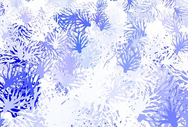 Светло Фиолетовый Вектор Фоне Веток Красочная Абстрактная Иллюстрация Листьями Стиле — стоковый вектор